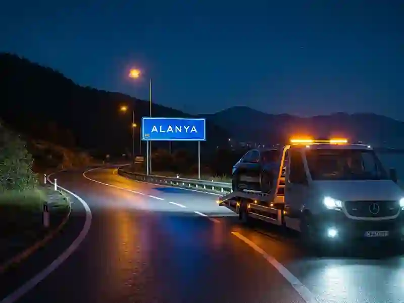 Alanya oto çekici foto Alanya oto çekici aracı
